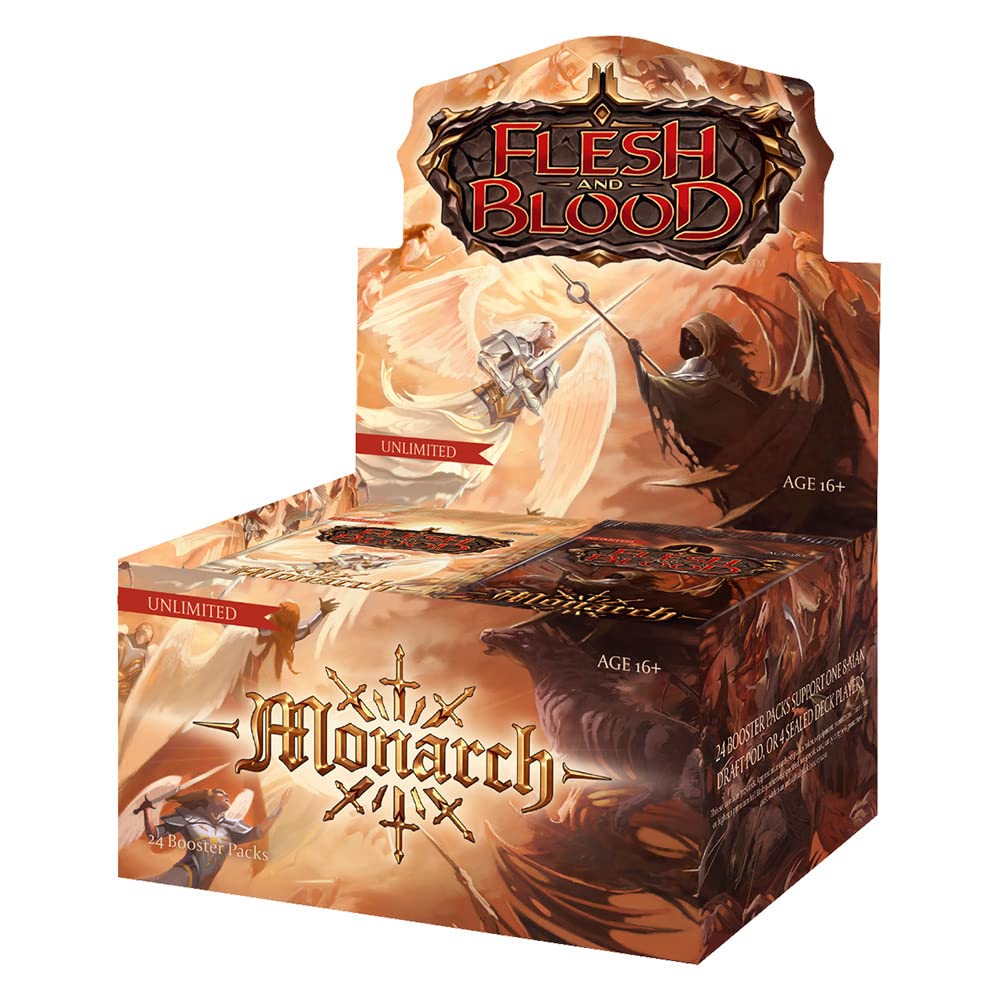 Amazon.com: Flesh & Blood TCG: Monarch Unlimited Edition - Booster Box (24  Packs) : Toys & Games