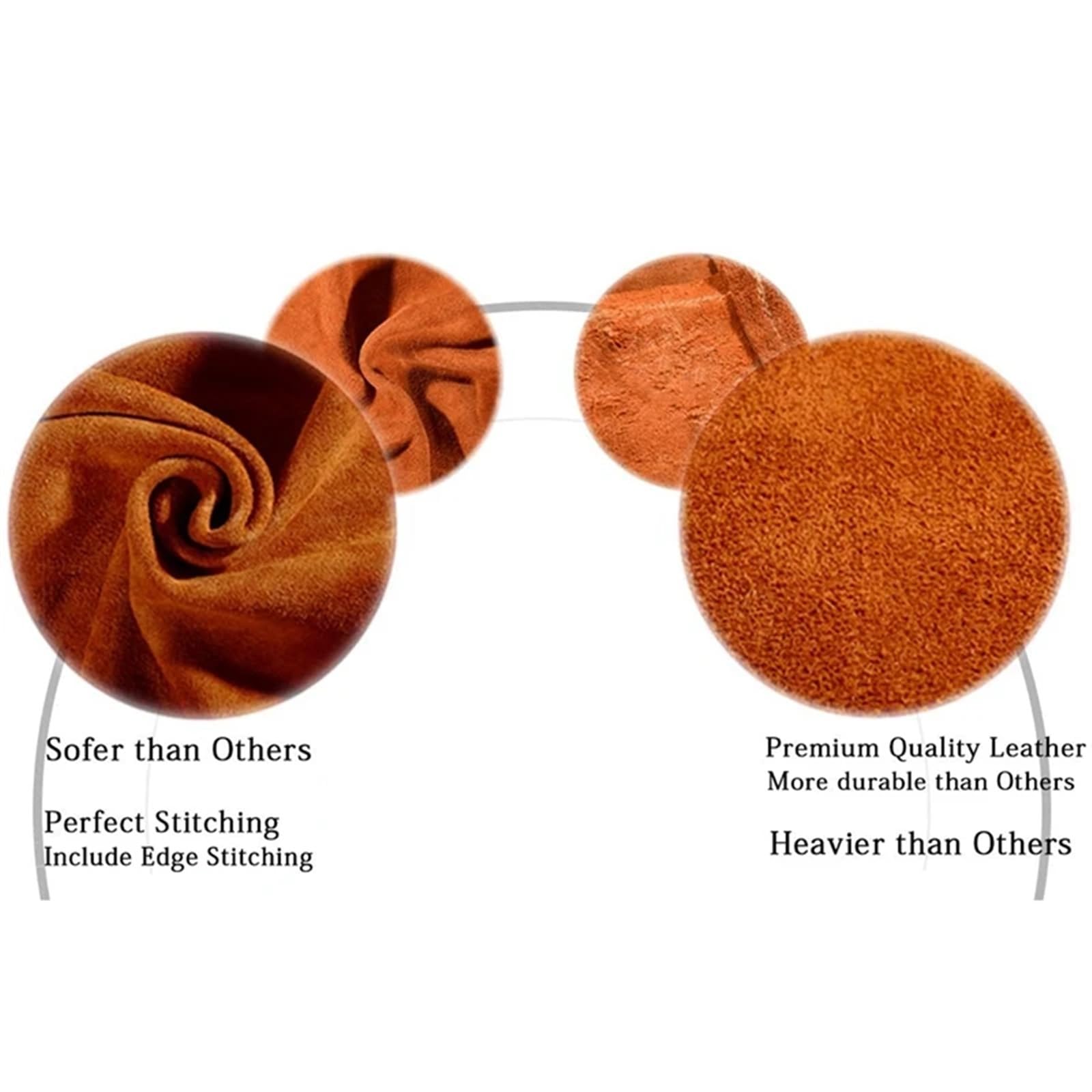 ArbeitsschüRze Schweißerschürze aus Leder, hitzebeständig, strapazierfähig, Schmiedeschürze mit 6 Taschen, 106,7 cm groß
