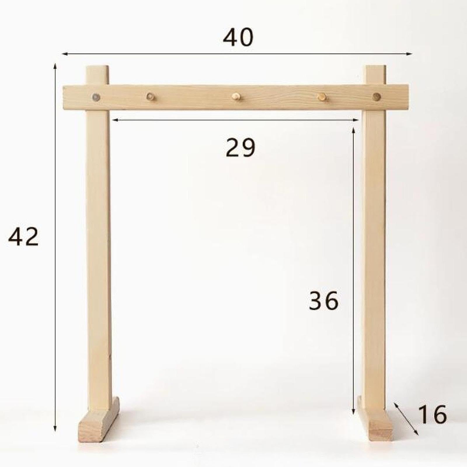 predolo Montaje Sencillo de Soporte de Madera para Campanillas y Gong, S