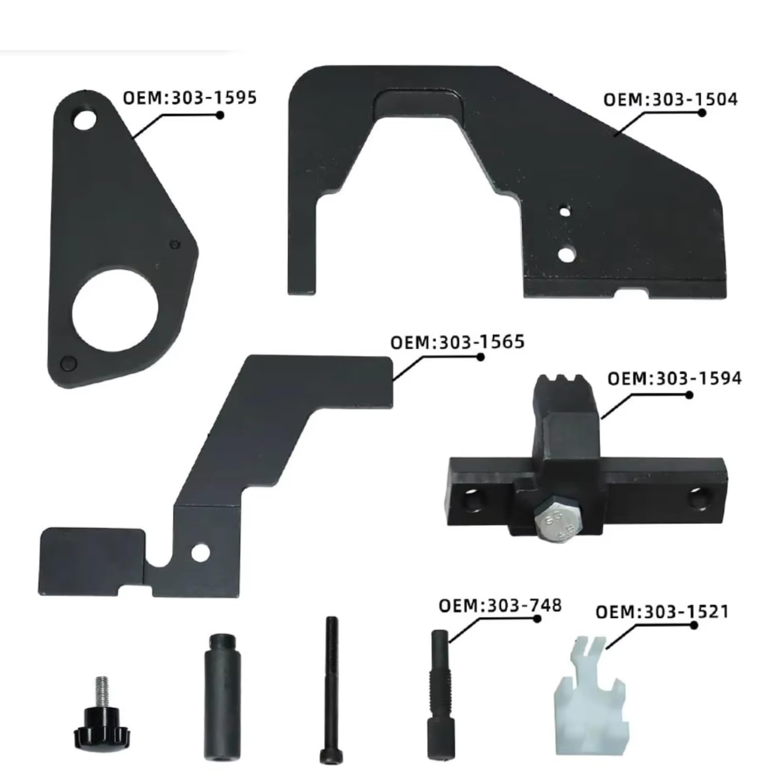 Compatibile Con Ford Per Fusion Per EcoBoost 2017 2018 2019 Set Strumenti Blocco Fasatura Albero A Camme Motore Auto OEM: 303-1595 303-1504 303-1565 Kit Attrezzi Per Fasatura