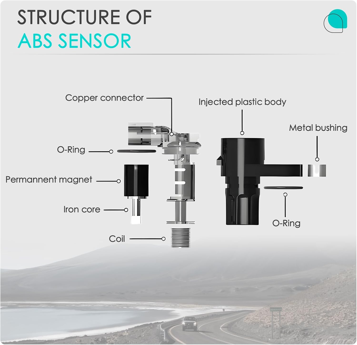 2pcs Front Left and Right ABS Wheel Speed Sensor Compatible with Acura Honda Accord TSX 57455SDH003 57450SDH003 ALS1097 ALS1016 03 04 05 06 07 08