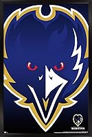 Vista 6 de Trends International NFL Baltimore Ravens - Póster de pared con logotipo 14, 22.375 x 34 pulgadas, versión premium sin marco