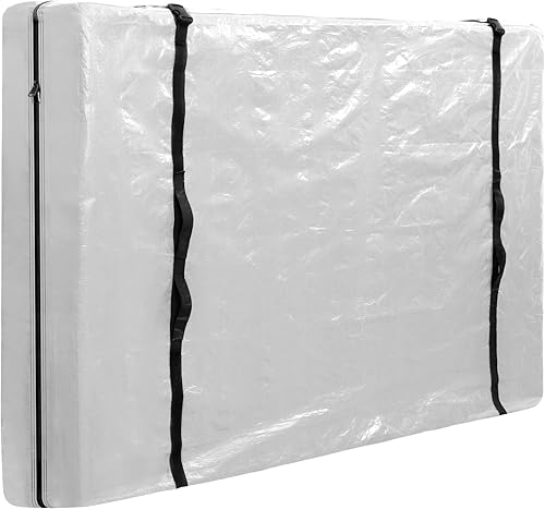 TICONN Bolsas de colchón para mudanza, bolsa de mudanza de colchón resistente, funda protectora de colchón reutilizable para almacenamiento con asas