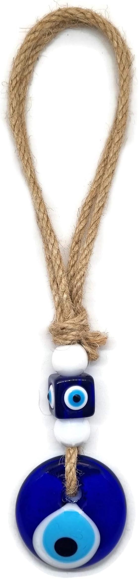 Mystic jewels ciondolo di protezione occhio turco con jude per case auto portafortuna