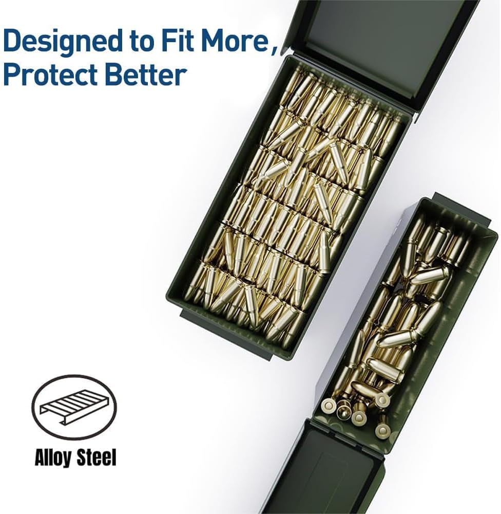 30 & 50 Cal Ammo Can,Metal Ammo Box for Ammunition