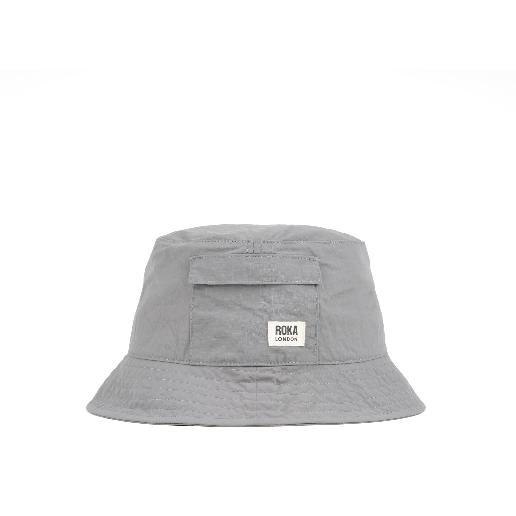 ROKA London Bedford Recycled Nylon Hat with Chin Cord (UK, Alpha, One Size, Graphite)