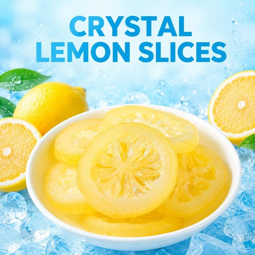 Rodajas de Limón Crystal 65g x3 Snack masticable suave