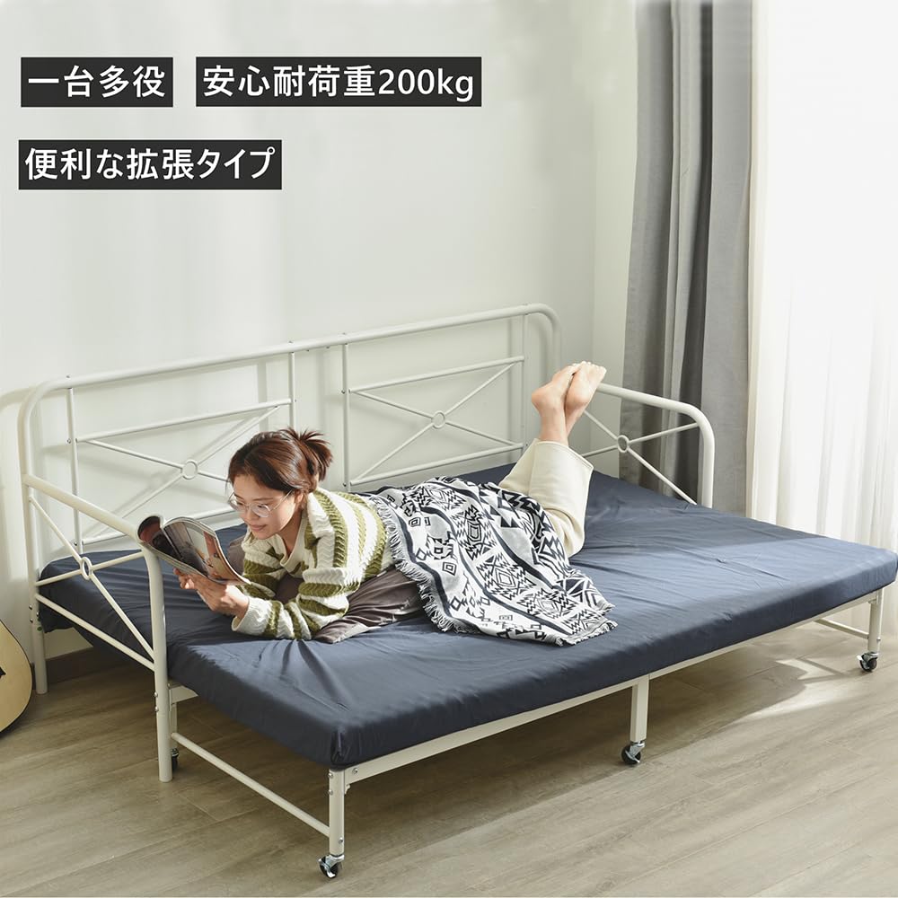 ホワイトソファベッド ディベッド 伸長式ベッド 引き出し付き 収納付き2way Amazon｜ソファベッド ディベッド 木製 伸長式ベッド 引き出し