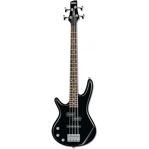 Ibanez 4 String Bass Guitar, Left, Black, 3/4 size (GSRM20BKL)