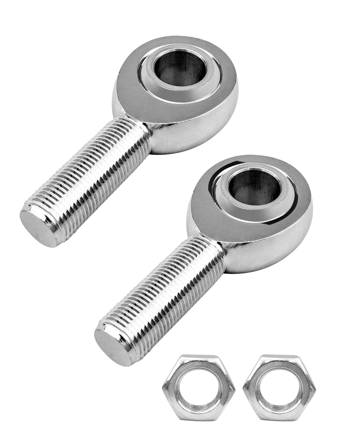 QAGGUM 5/8” Heim Joint Rod End Kit, Left and Right Hand Thread 625” Chromoly Joints Panhard Rod End Kit, for Steering Suspension Traction Bars with