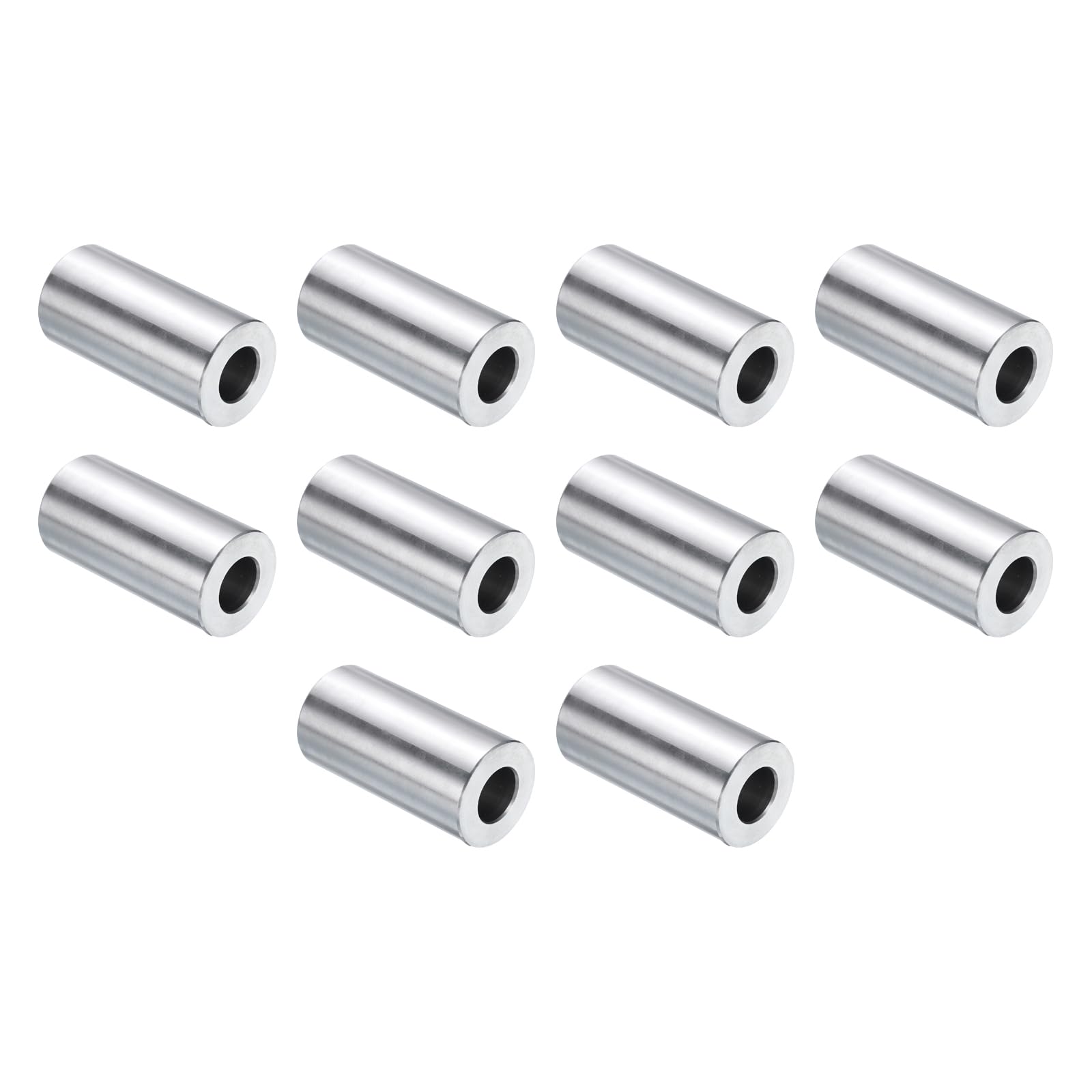 QUARKZMAN 10 sztuk wsporników dystansowych ze stali nierdzewnej 1/2" otwór x średnica zewnętrzna 1" x długość 2" tuleja dystansowa z gładką powierzchnią okrągła do śrub, śrub i prętów 1/2"