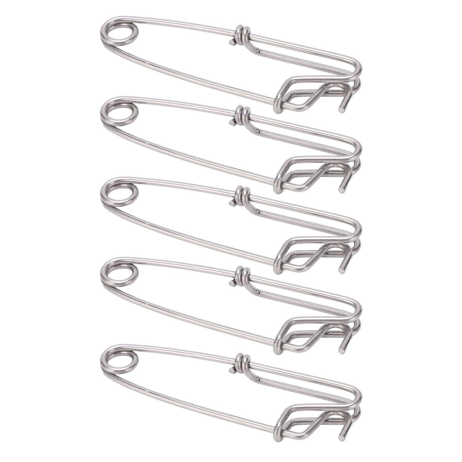 Lot De 5 Connecteurs Pivotants Pour Pêche – Acier Inoxydable, 3 Tailles S/M/L – Résistants, Légers