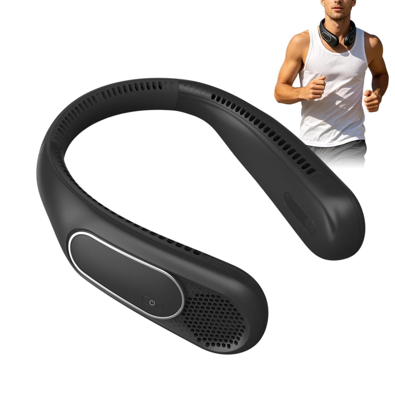 Ventilador de Cuello Portátil Recargable Portátil sin Aspas 3 Velocidades