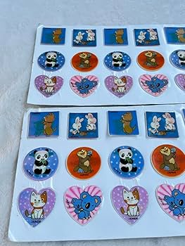 Amazon | レトロ ホログラム シール 角度で絵が変わる 駄菓子屋