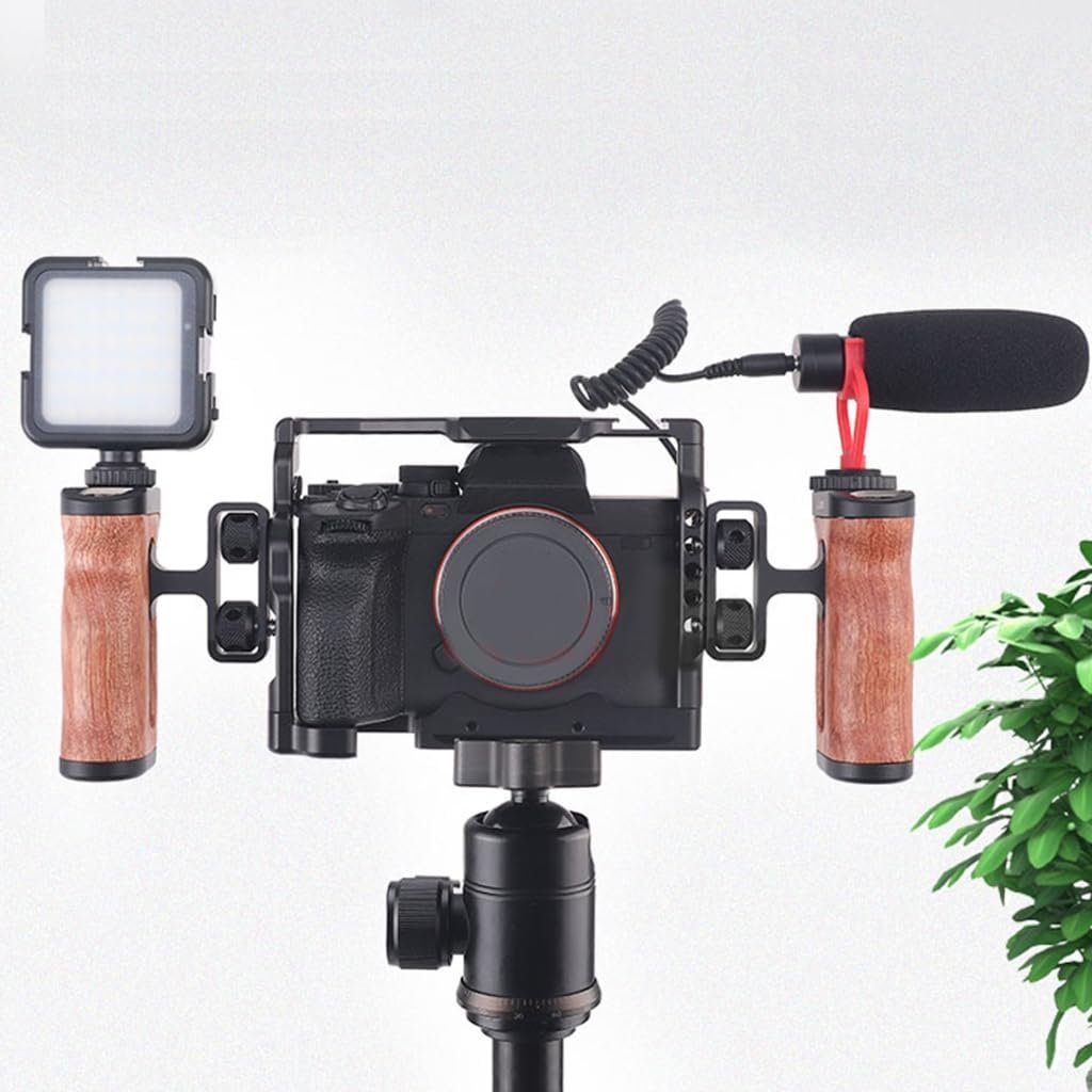Mini Side Handle Wooden Handle Side Handgrip Up and Down Adjustable Grip