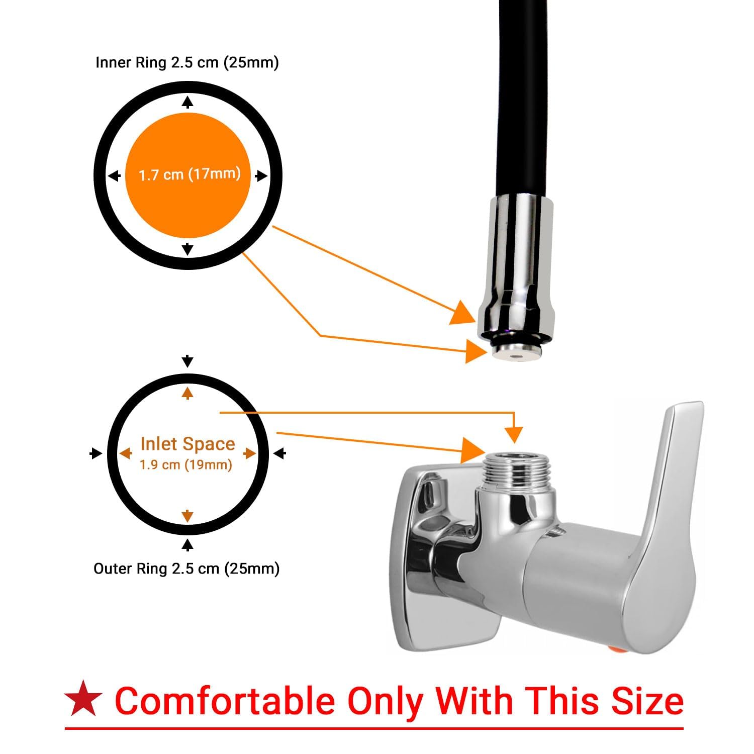 HYDERON Swivel Pipe Faucet – Durable and Stylish Black Tap for Kitchen, Bathroom, and Utility Areas (Swivel Pipe_Faucet Black)
