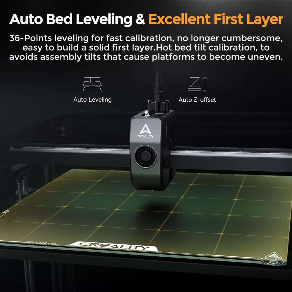 Creality K1 Max 3D Printer with Smart AI Function 600mm/s Printing Speed 20000mm/s² Acceleration, Core XY Structure 11.81x11.81x11.81 inch Large Build Volume Auto Leveling Dual-Gear Extruder: ENDER 5 MAX