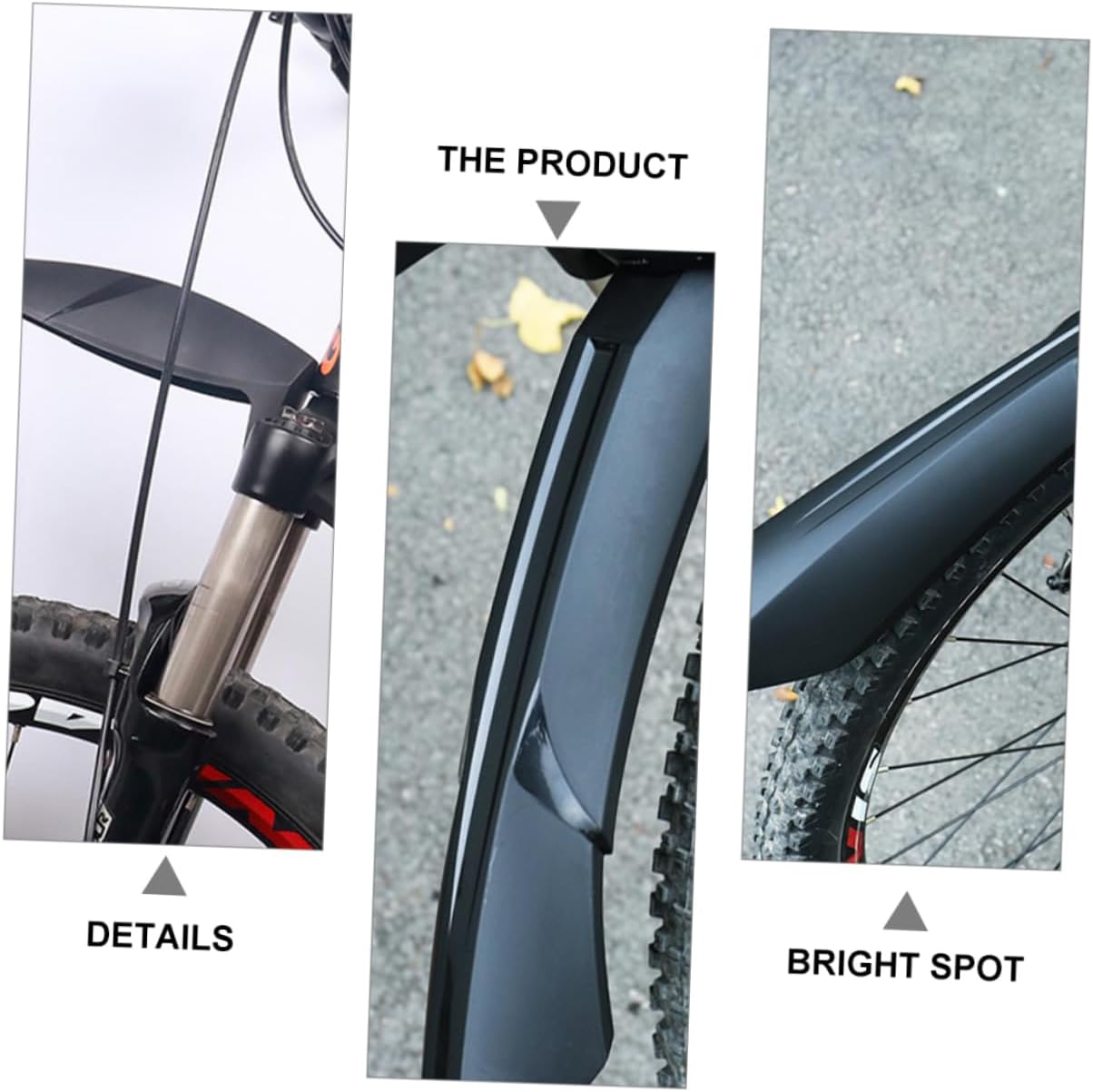 Mountain Bike Fenders Rear Front Mud Guards Easy Install Remove Rear Mud Guard