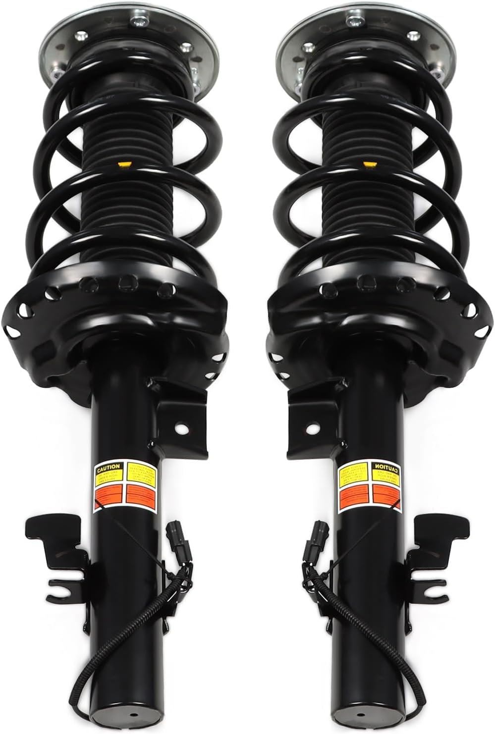 Pair Front Shock Absorber Strut Assembly with Electric Compatible with Range Rover Evoque 2012-2018 Left+Right Suspension Absorber Kit LR024437 LR051481