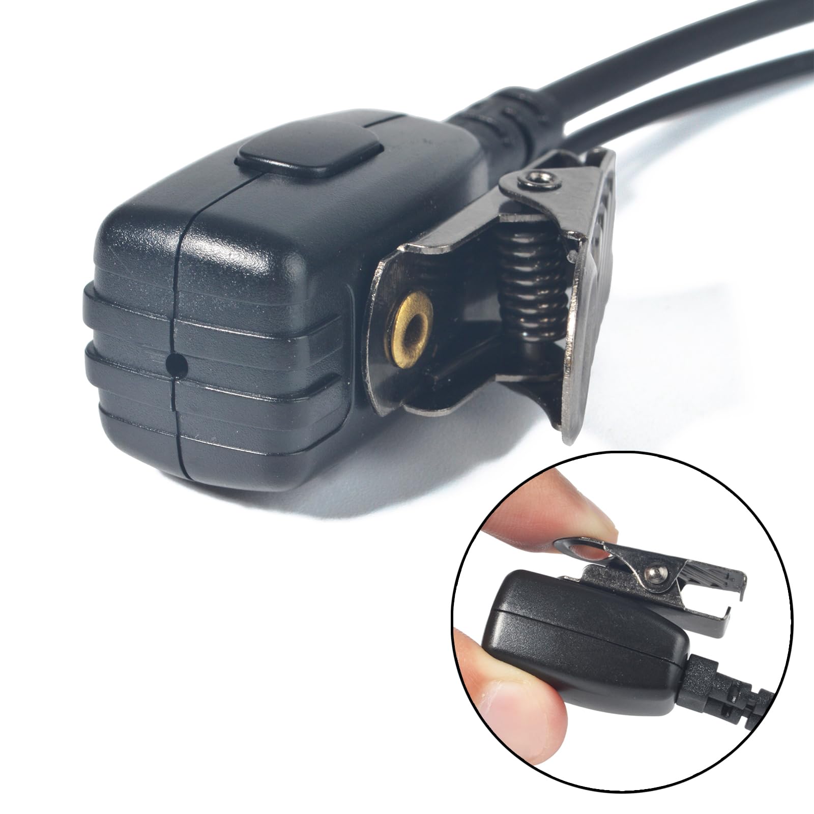 Oreillette Mono PTT pour Talkie-Walkie, Casque en Forme de G, Compatible avec Motorola Talkabout TLKR T62, T82, T82 Extreme, T92 H2O Radios Bidirectionnelles