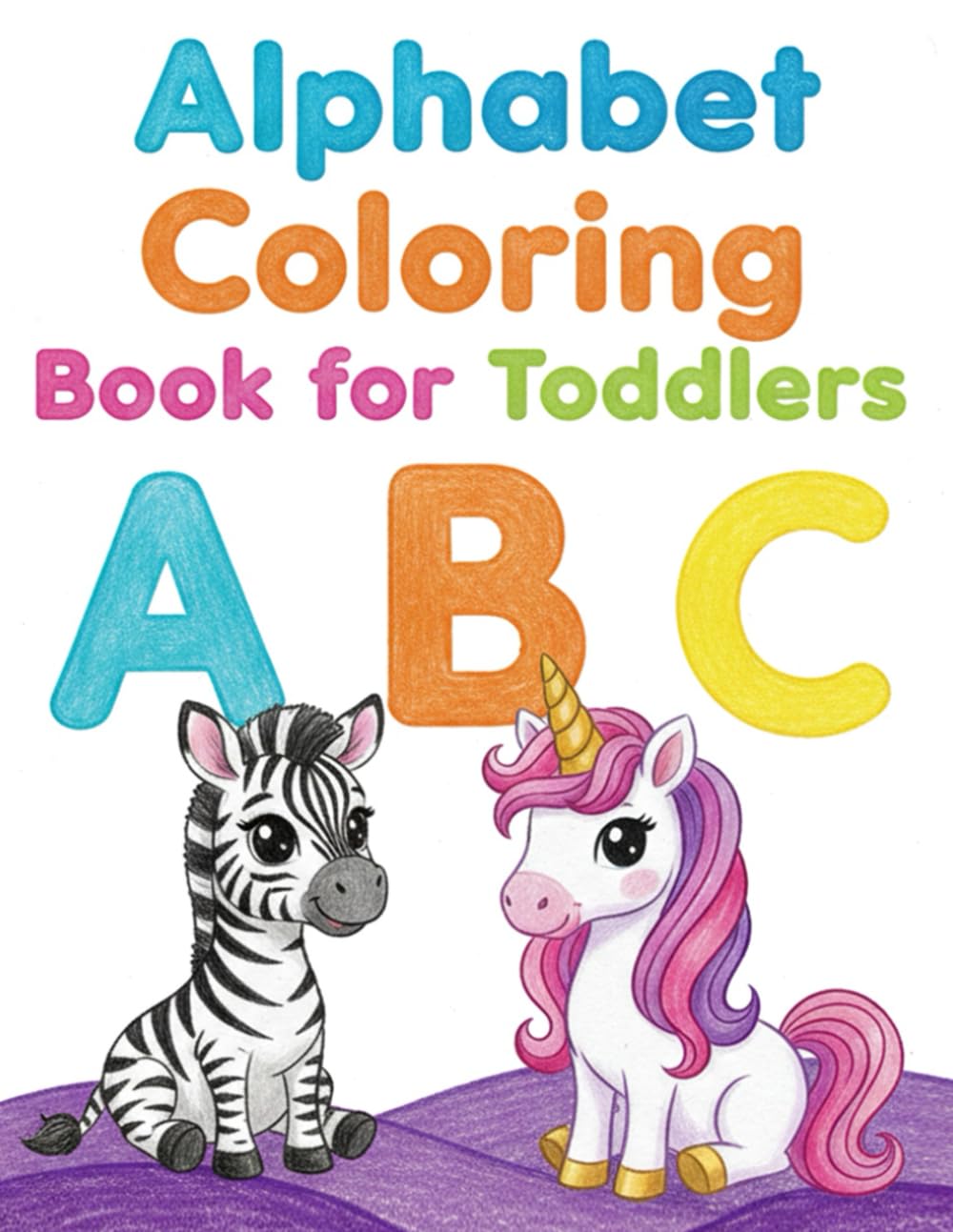 Alphabet Coloring Book for Toddlers: ABC Animals and Objects from A to Z: Learn the Alphabet with Cute Animals – Fun Educational Coloring Pages for Kids