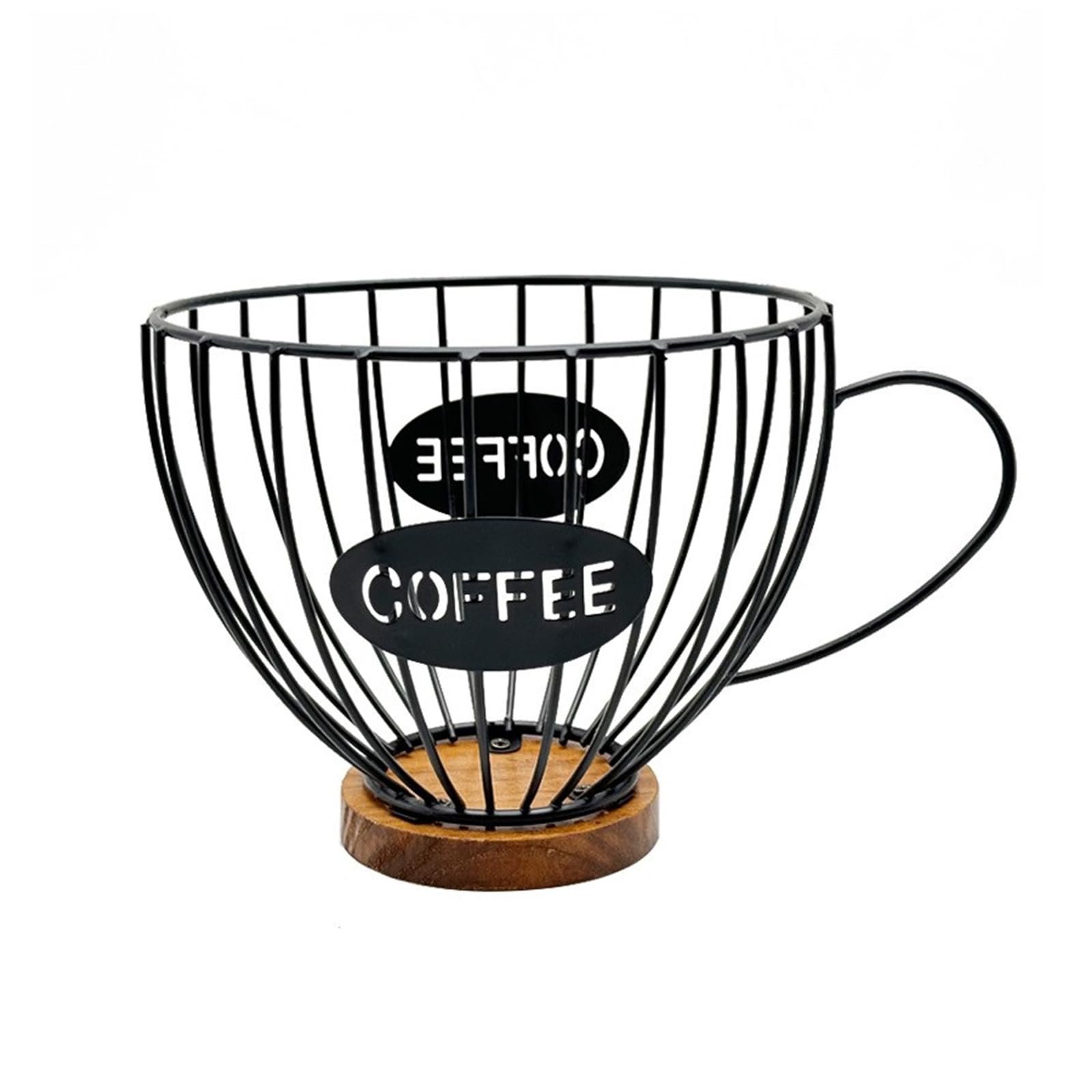 APGLSXY Practical Coffee Storage Basket Large Capacity Coffee Pods Organiser Espressos Pods Dispense for Kitchen Countertop Snacks Storage Holder