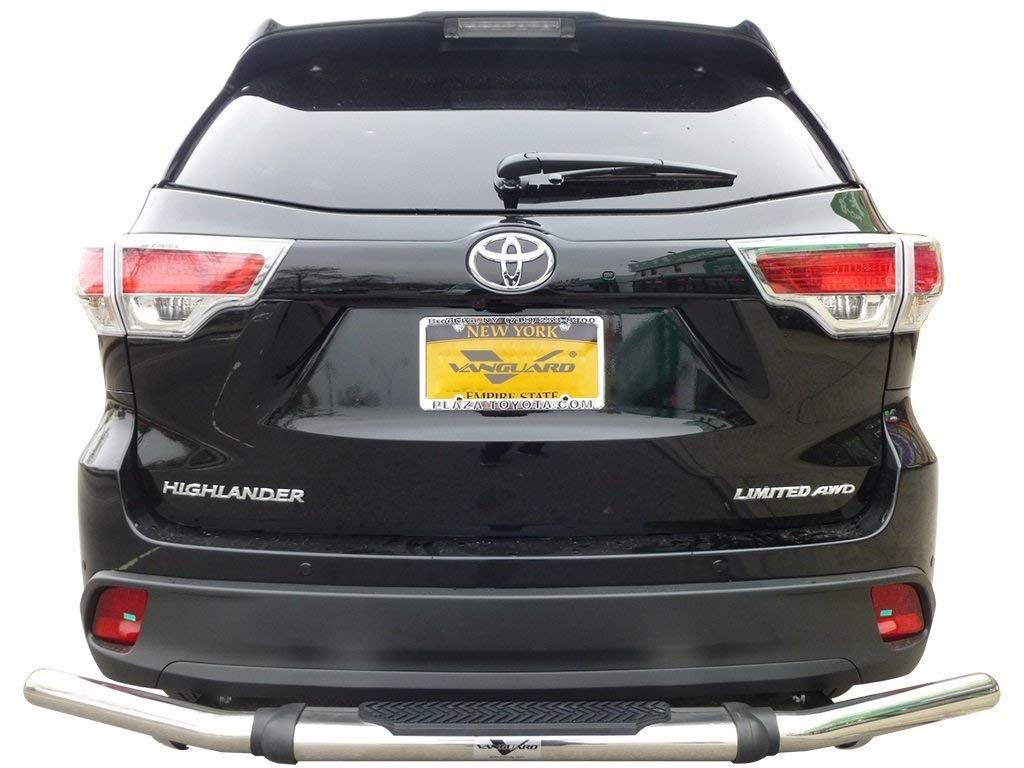 Vanguard Stainless Steel Pintle Rear Bumper Guard | Compatible with 04-06 Lexus RX330 / 07-15 Lexus RX350 / 10-15 Lexus RX450H / 01-19 Toyota Highlander