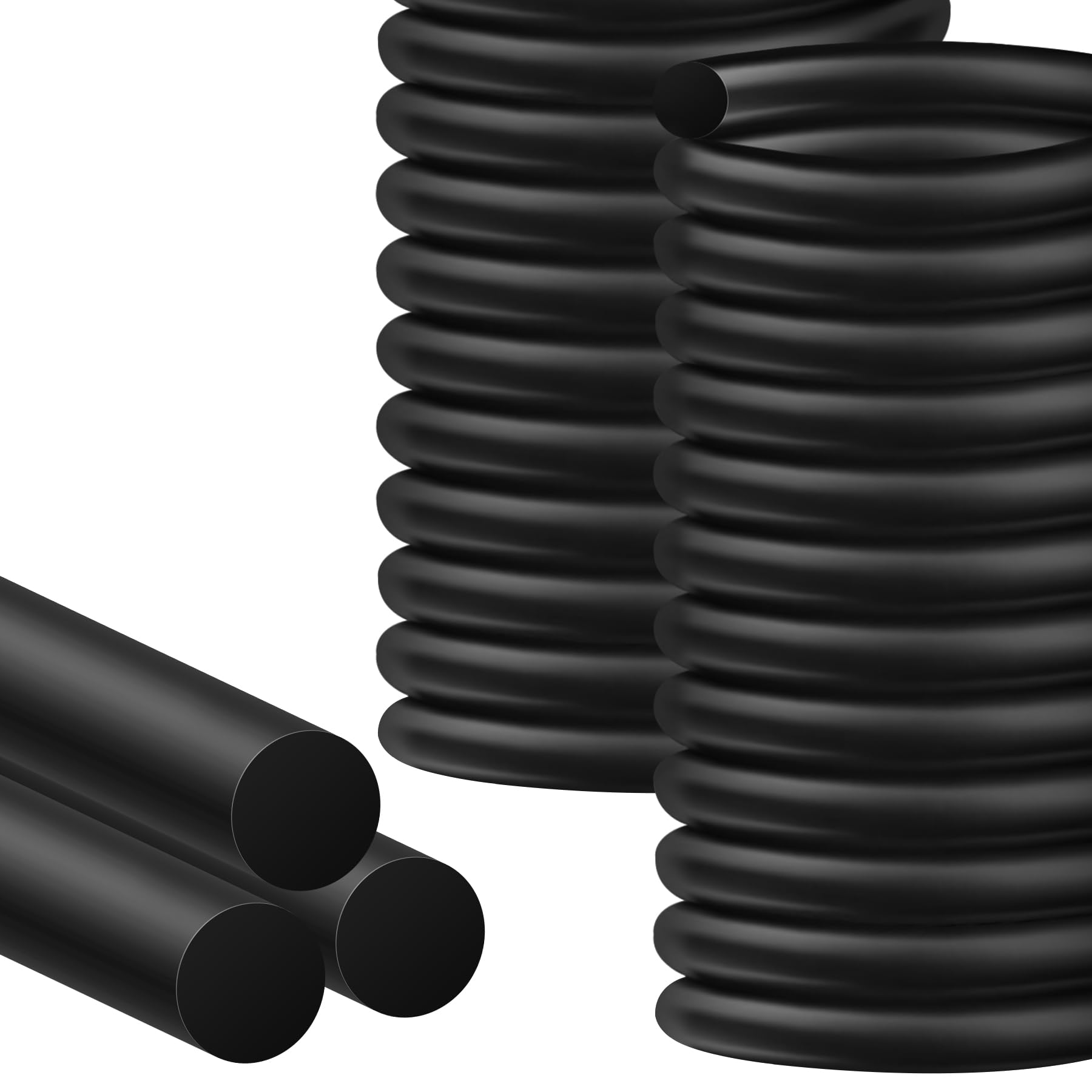 MYFAMIREA Barra de respaldo de 20 pies de 5/8 pulgadas de goma EPDM, sello de sellado de junta de expansión de hormigón para huecos y juntas, color negro