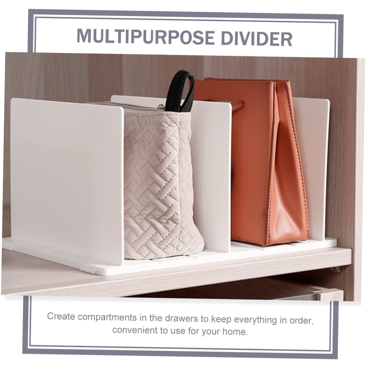 SEWACC Divisor De Armario Doméstico Organizador De Separadores De Estantería Diseño Simple y Elegante Almacenamiento Para Libros y Cosméticos