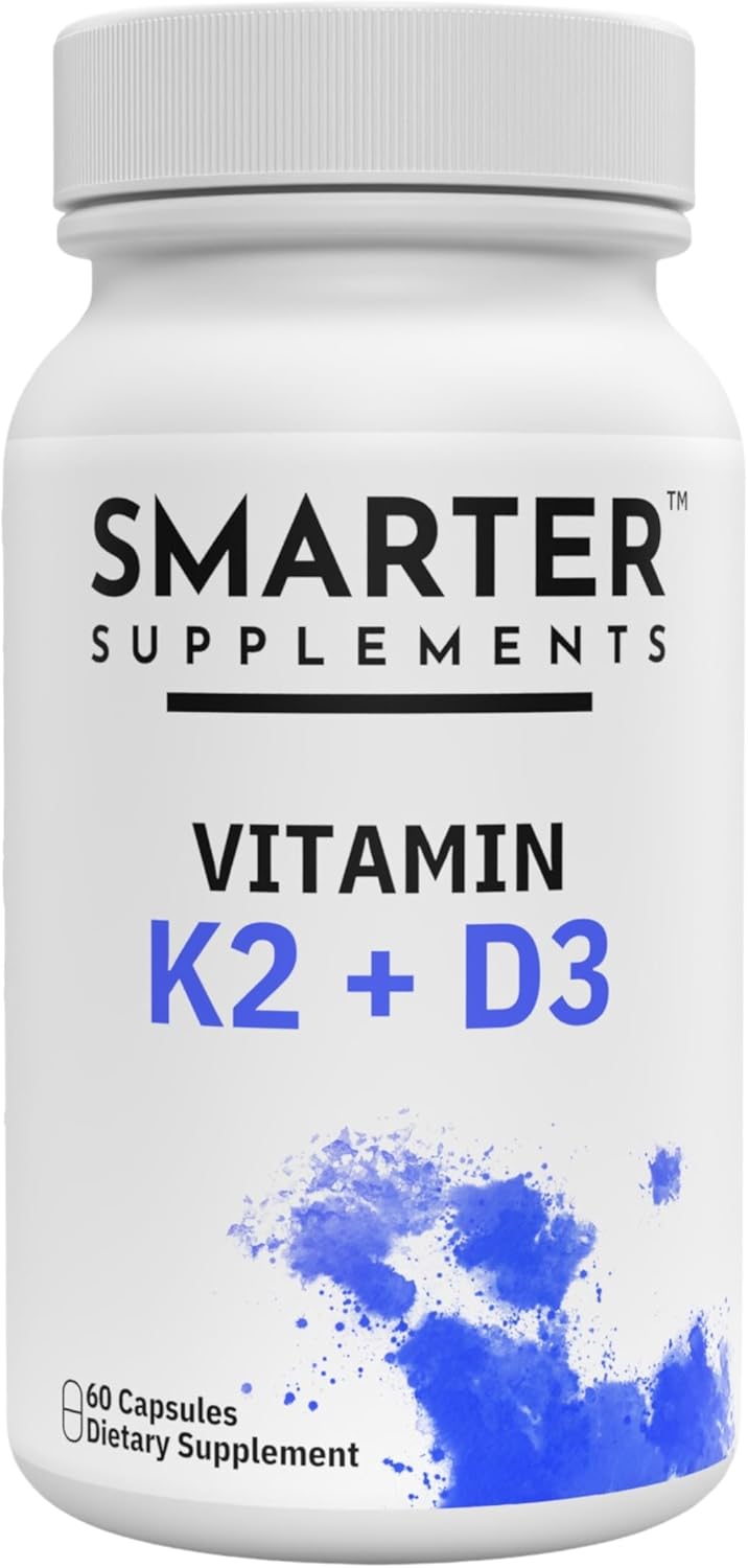 Smarter Supplements Vitamin D3 K2 5000 IU with BioPerine