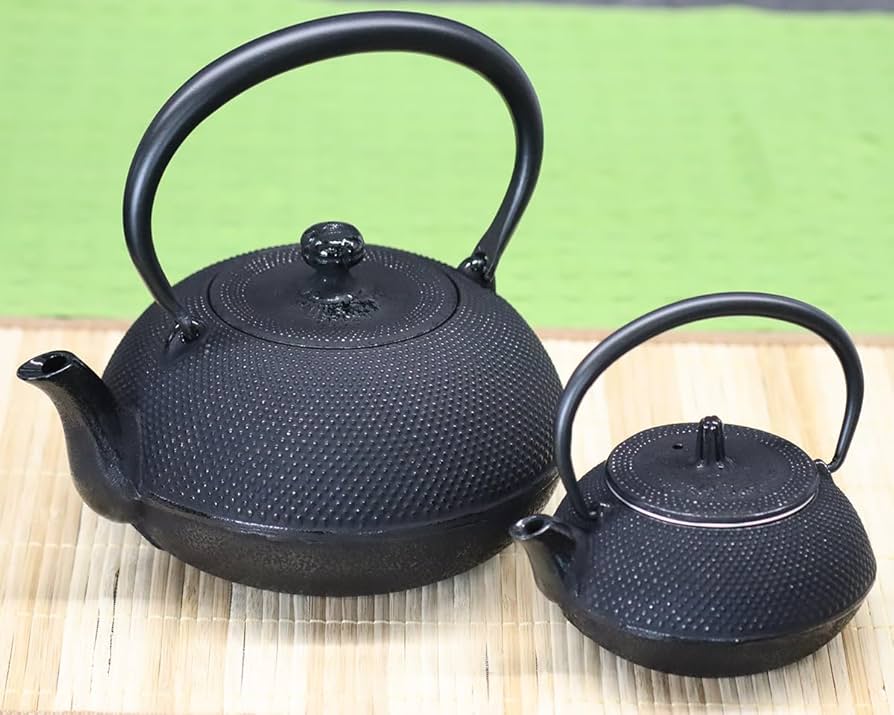Amazon｜アサヒ 岩手県伝統工芸品 南部鉄器 鉄瓶&急須 2個セット