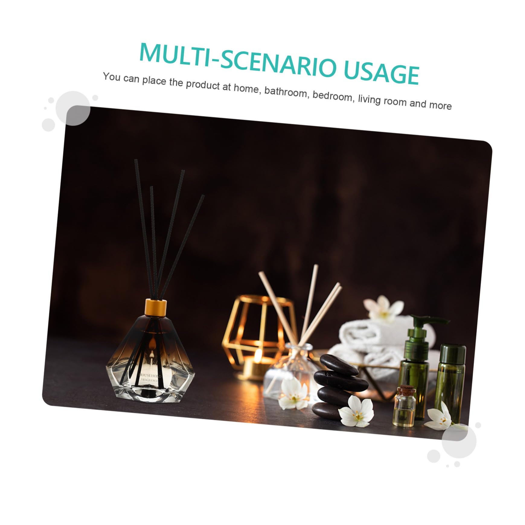 3 Stück Glas Aroma Diffusoren für Schlafzimmer und Badezimmer Dekorativ mit Pflanzenätheröl Erfrischend und Elegant