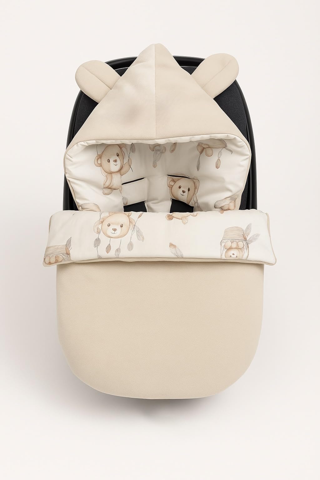 Coprigambe invernale per neonato, invernale, caldo, coprigambe per bambini, sacco nanna per passeggino, culla per tutto l'anno (crema)
