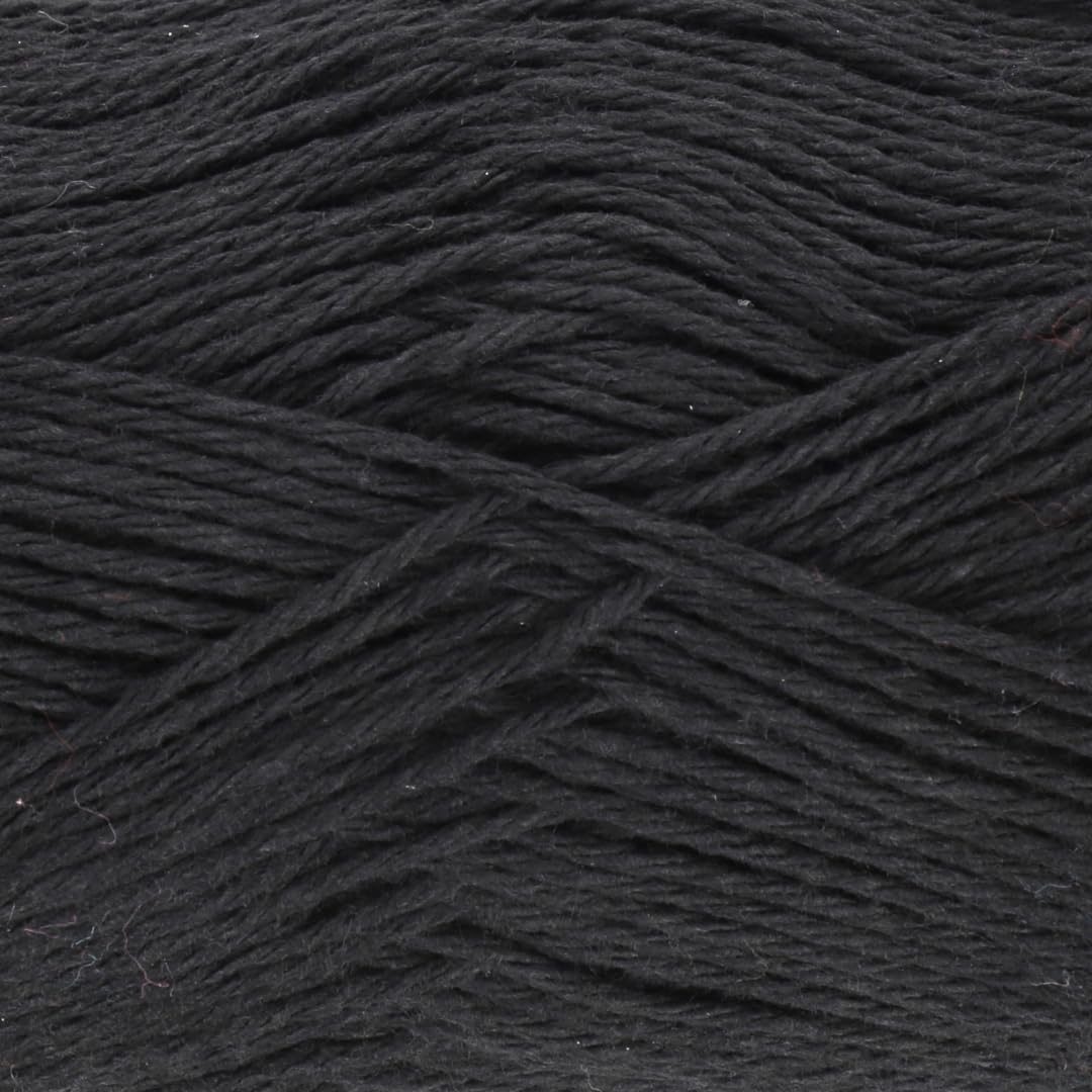 King Cole Big Value Recycled Dishcloth Cotton Aran Yarn 100g (Black 5064)