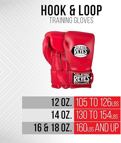 Miniatura 10 de CLETO REYES Guantes de entrenamiento con correa de cuero y pulgar adjunto y cierre de gancho y bucle