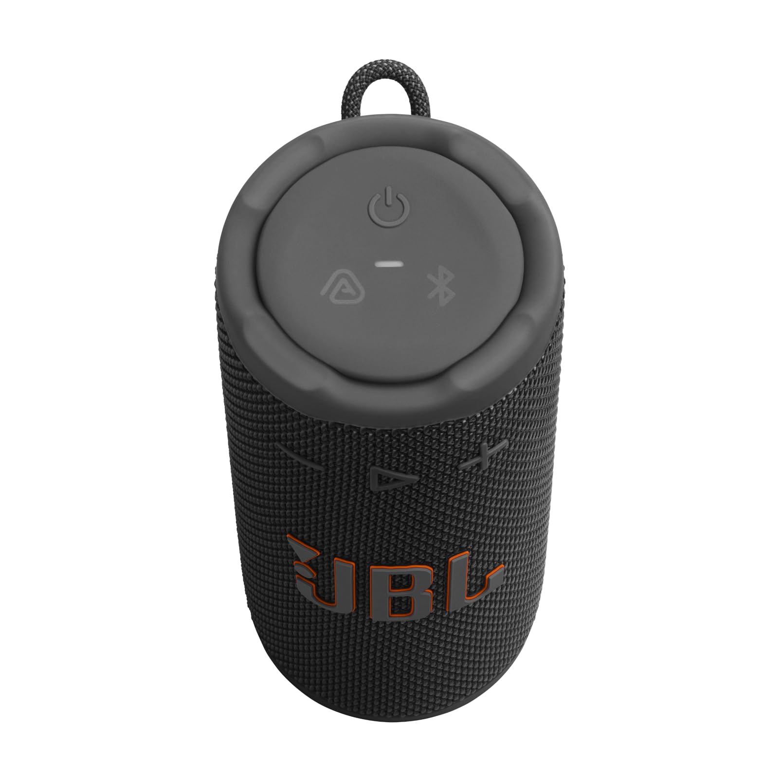 JBL Grip, Enceinte Bluetooth compacte, AI Sound Boost, étanche et resistante à la poussière IP68, éclairage d’Ambiance, 14 h d’autonomie, Connexion Multi-Enceintes Auracast, app JBL Portable, Noir