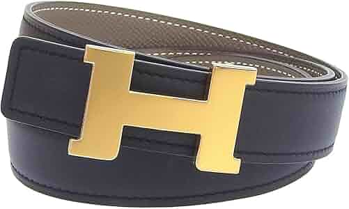 HERMÈS レザー ベルト 70 バックル無し・ベルトのみ　キャメル/ブルー HERMÈS レザー ベルト 70 バックル無し・ベルトのみ キャメル/ブルー