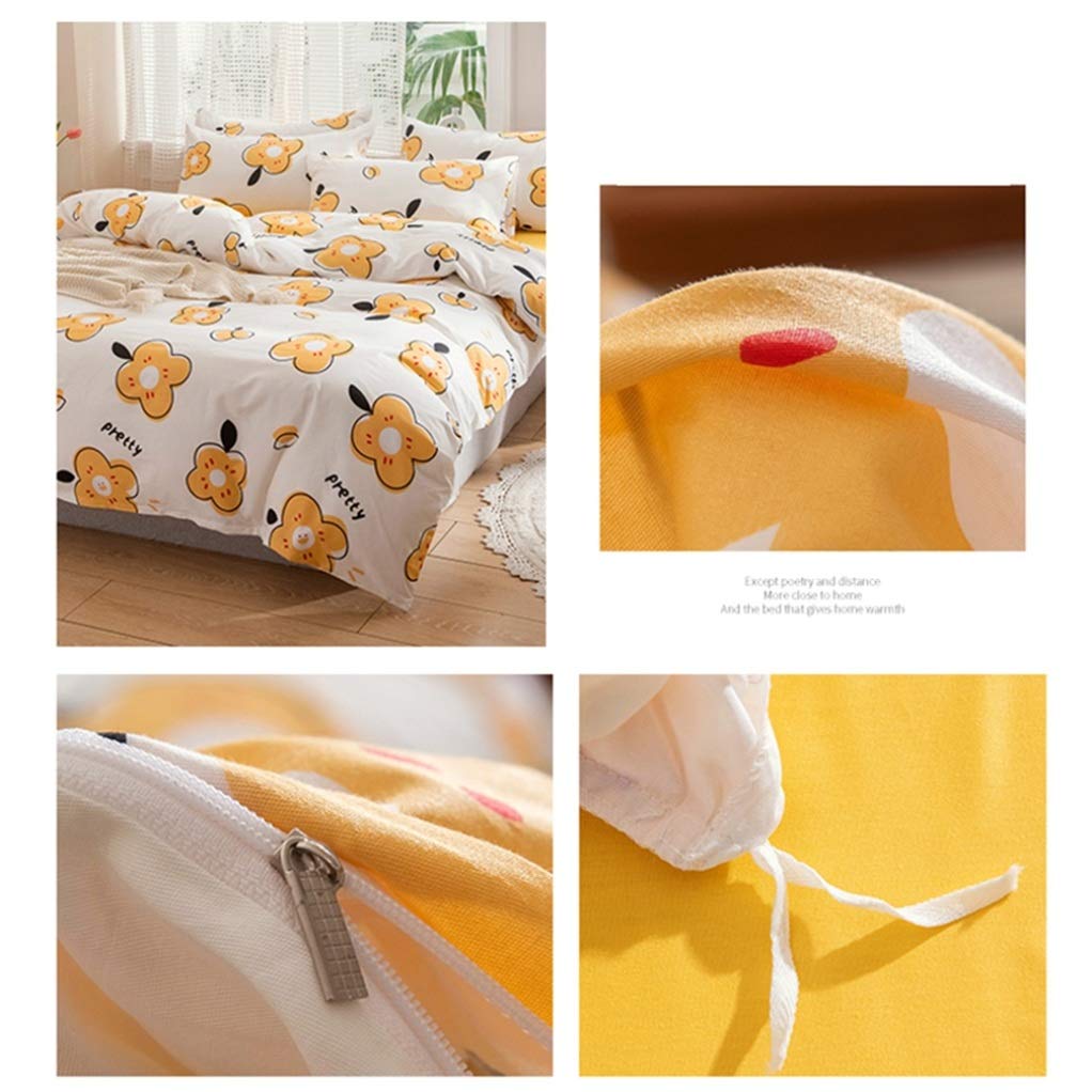 Amazon｜布団カバー シングル 4点セット 綿 ベッドカバー