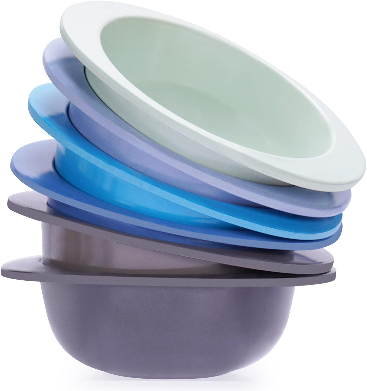 6pcs Bamboo Kids Bowls for Baby Feeding, Toddler Snack Bowls, Tableware for Baby Toddler Kids Bamboo Toddler Dishes & Dinnerware Sets