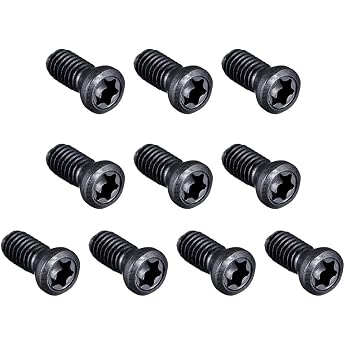 sourcing map Torx Screws Replacement Carbide Insert CNC Lathe M4 x 10 mm Pack of 10