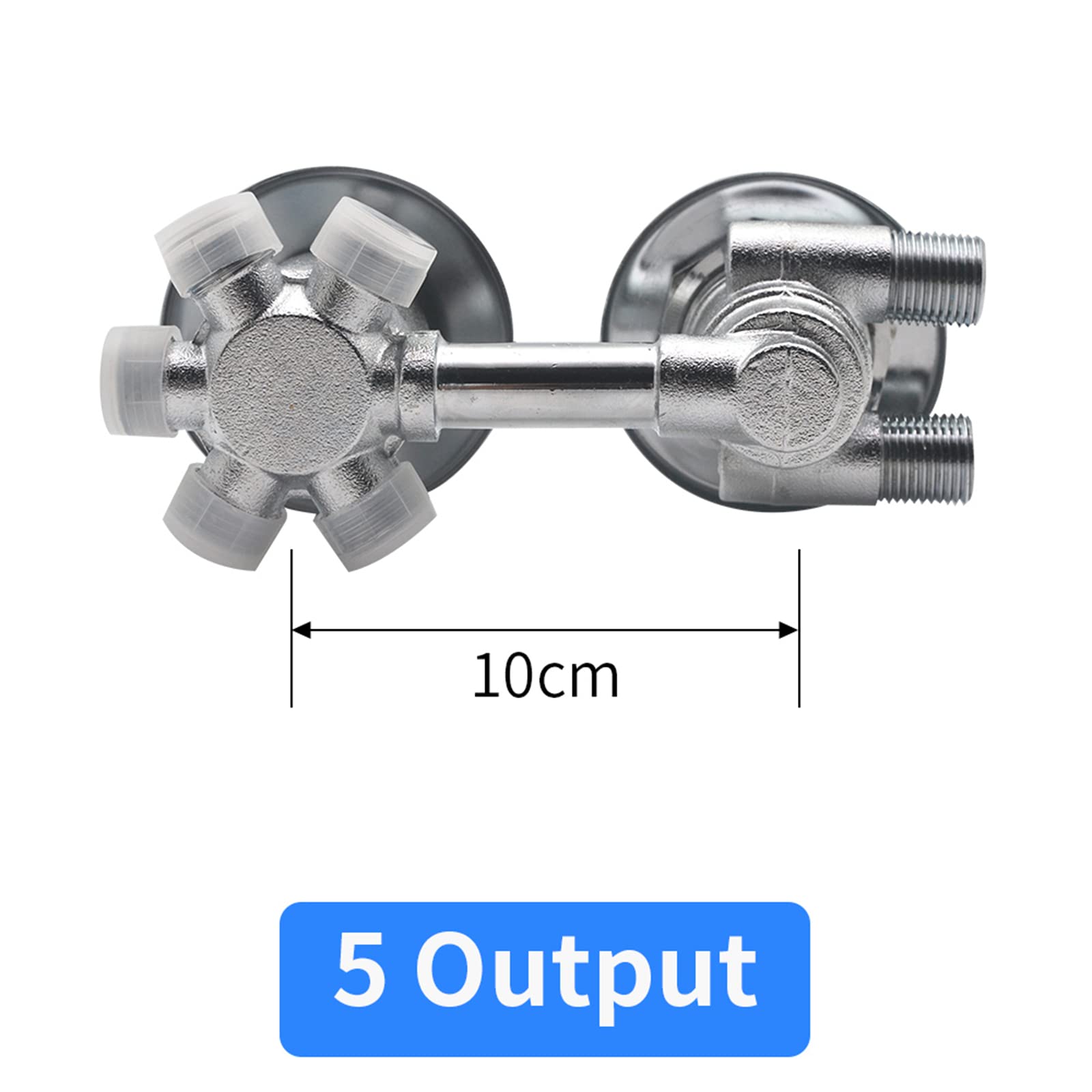 Grifo termostático de Ducha de latón de 5 vías con válvula desviadora, Grifo Mezclador roscado G1/2 para baño, Control termostático automático con Cartucho.