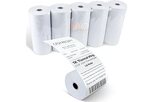 500 Feet Thermal Paper Rolls 3 1/8" x 230' Cash Register POS Receipt, Universal Compatibility