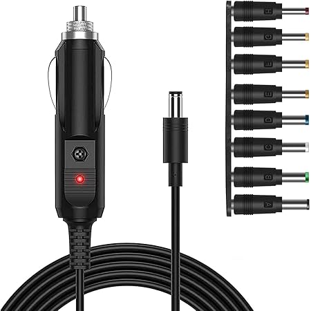 Amazon Co Jp サムコス 車用 シガーソケット12v 延長ケーブル シガーライタ延長コード ライタープラグ 電源 ソケット シガーアダプター Dcジャックオス 5 5 2 1mm対応 変換 アダプタ8 In 1 シガーソケット接続アダプター Led指示ライト付き 車のシガーソケットに接続