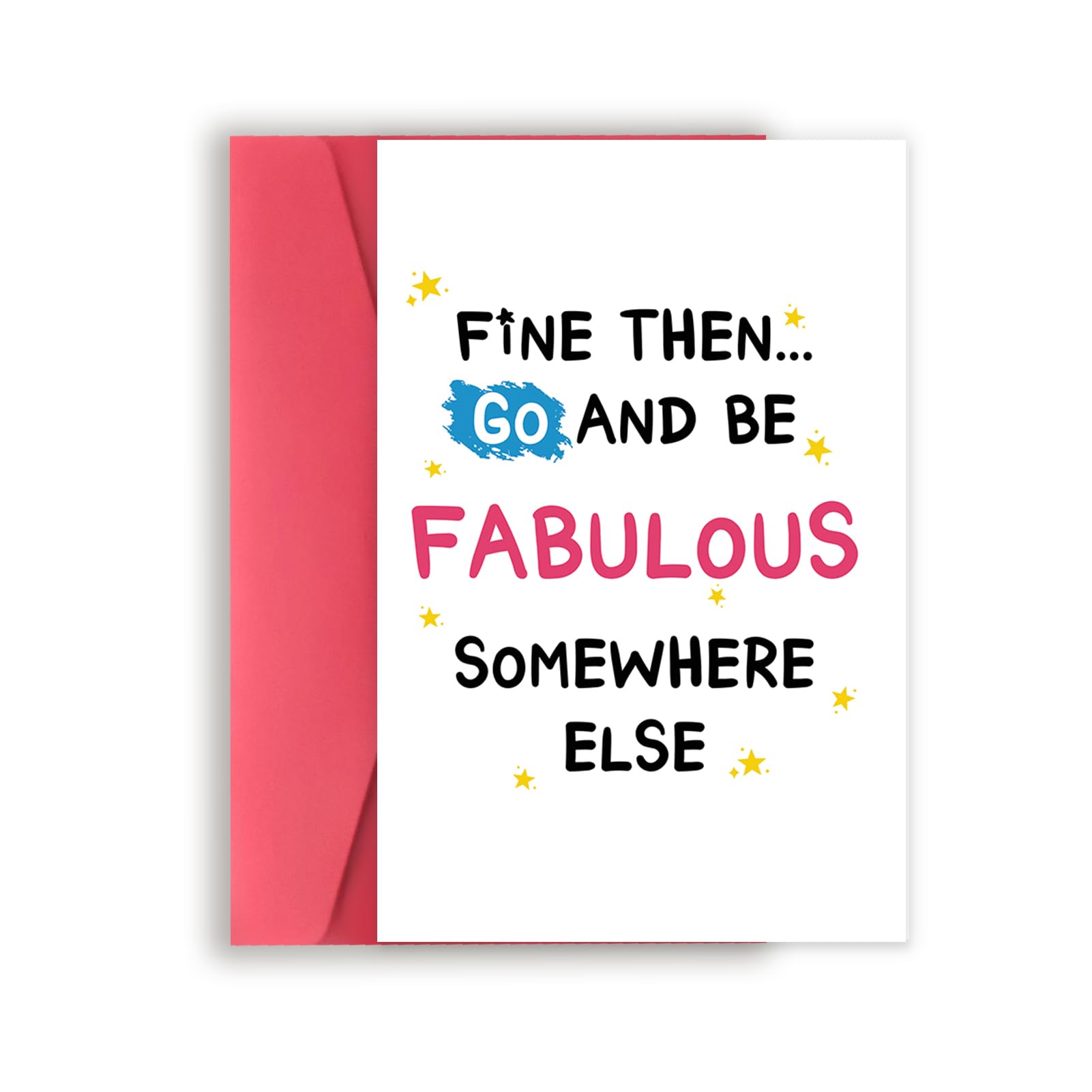 1pc,Funny Leaving Card For Colleague, Sarcastic Jo... - Grandado