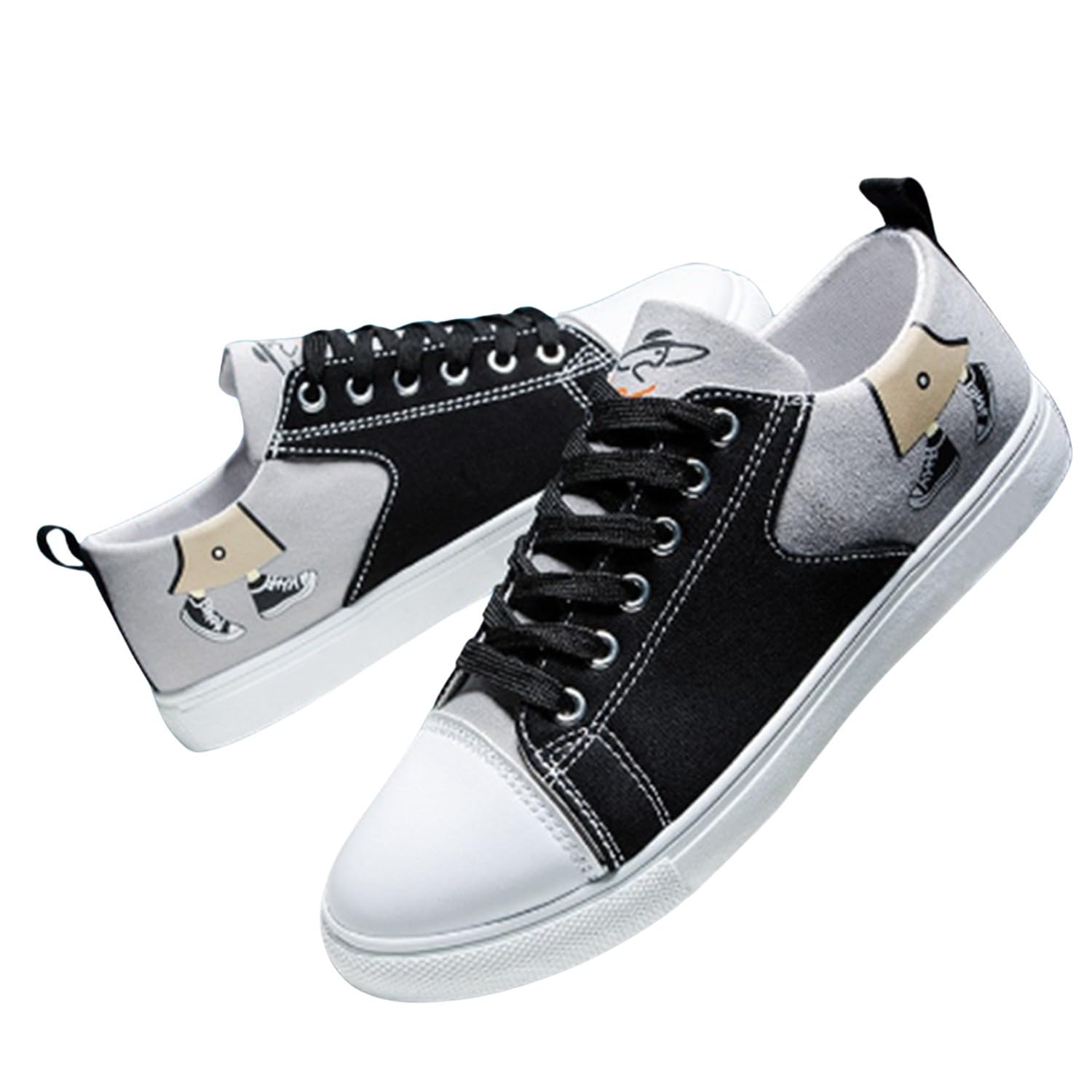 See full amazon price history chart for Neakser Mens Canvas Comfortable & Lightweight Lace-Up Sneaker (Black/Grey/White,6 UK) (HFBLGY94) Neakser Mens Canvas Comfortable & Lightweight Lace-Up Sneaker (Black/Grey/White,6 UK) (HFBLGY94) (B0CX1Y84RZ) Amazon Price History, Amazon Price Tracker