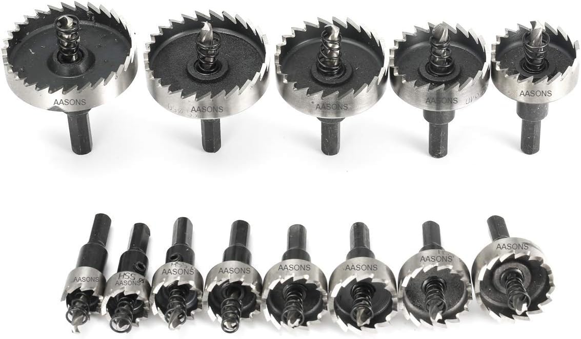 AASONS 12mm Drill Machine HSS Drill Bit Hole Saw Metal Cutter Core Bit | Choice Of Sizes 12mm to 100mm For Thin Stainless Steel SS, Mild Steel, Cast Iron, M.S, Aluminium Etc | Suitable For All Metals (B0CM6GLG4D) Amazon Price History, Amazon Price Tracker
