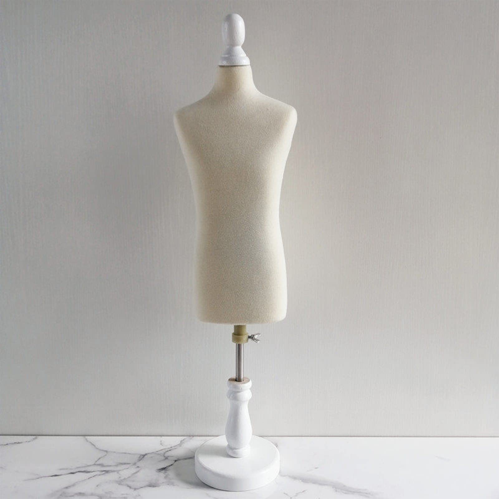 Sjdopulse Men's White/36 Mini Three-Diional Cutting Manikins Dressmaker Mannequin Dummy Fashion Design Teaching Practice Model Props