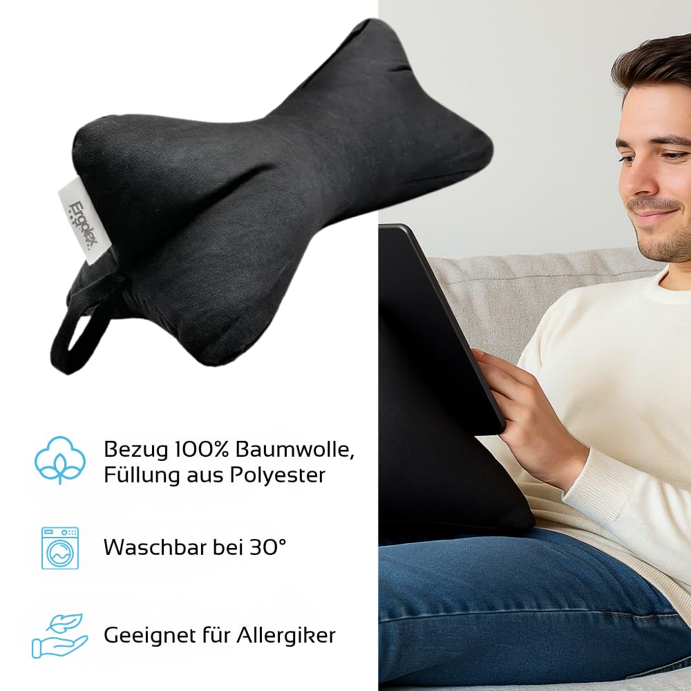 Book Body – Cojín de lectura ergonómico para libros y tabletas – Almohada cervical ideal para cama y sofá