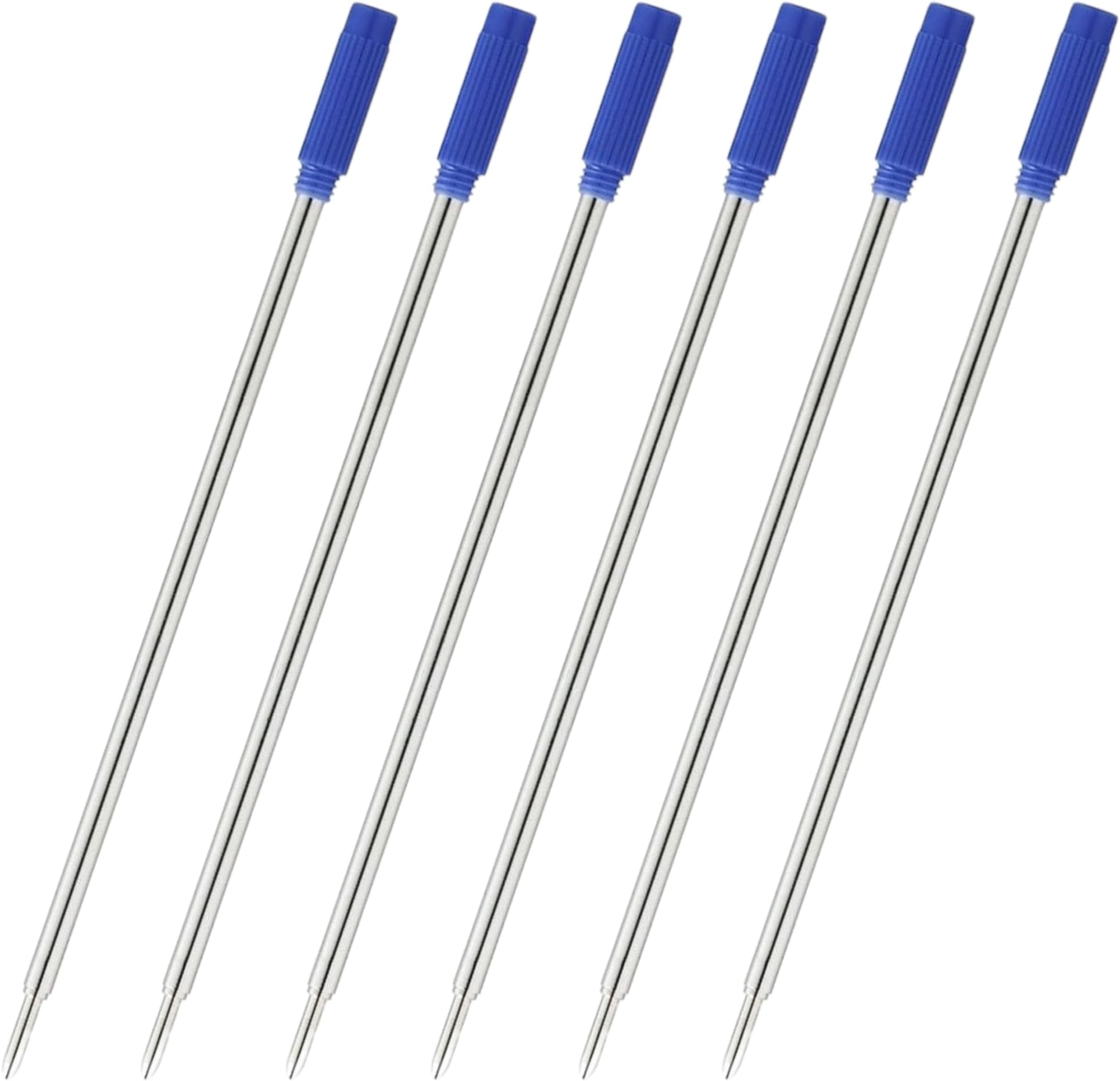 6X Blue Cross 8513 Compatible Ballpoint Pen Refills, Medium Tip Ballpen