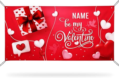 Cartel de fondo personalizado para el día de San Valentín, letrero de fondo de vinilo para decoración de San Valentín, decoración de San Valentín